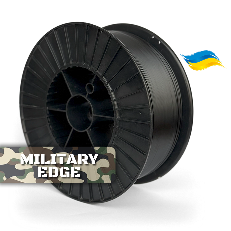 PETG пластик 3кг «Military Edge» чорний / 1.75 мм